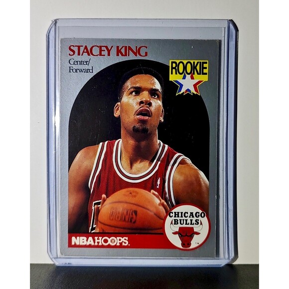 Stacey King Rookie 1990 NBA Hoops NBA #66 Card Chicago Bulls - Picture 1 of 2